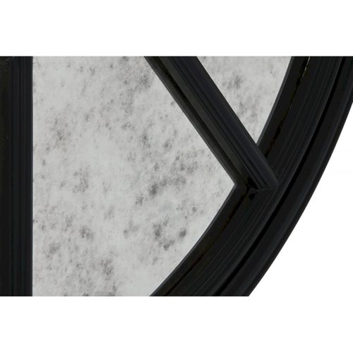 Miroir Élégant Et Décoratif En Bois Noir Pour Intérieur Chic