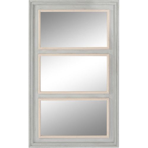 Miroir Élégant En Bois Gris Pour Intérieur Moderne