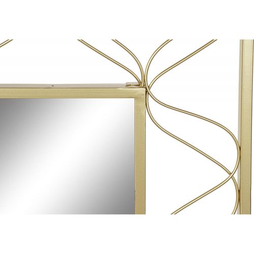 Miroir Élégant En Métal Doré Fait Main Pour Décor Chic