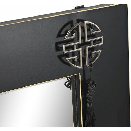 Miroir Élégant Noir Et Doré Pour Déco Chic