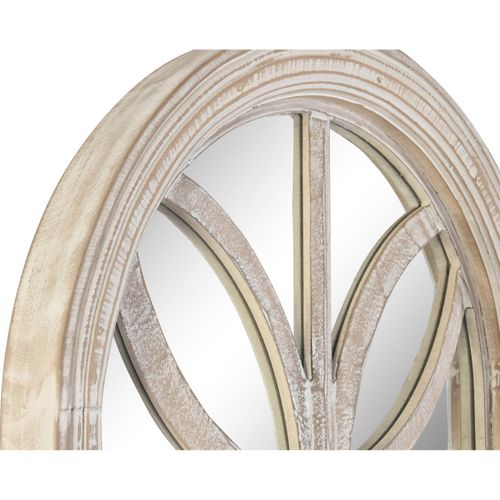 Miroir Style Fenêtre En Bois Blanc Élégant