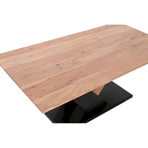 Table Basse Acacia Et Métal Élégance Contemporaine