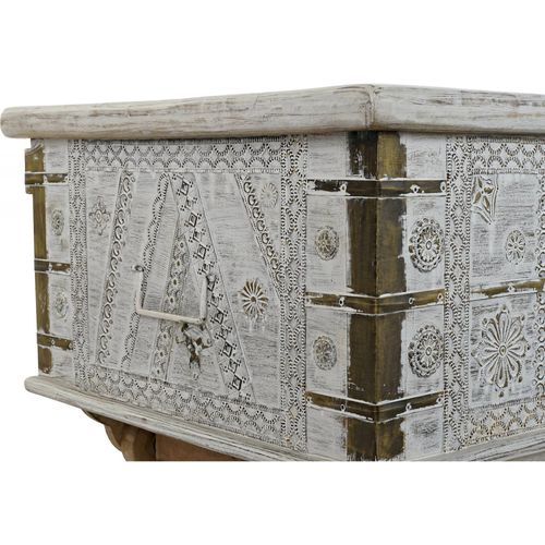 Table Basse Élégance Blanc Doré Pour Salon Chic