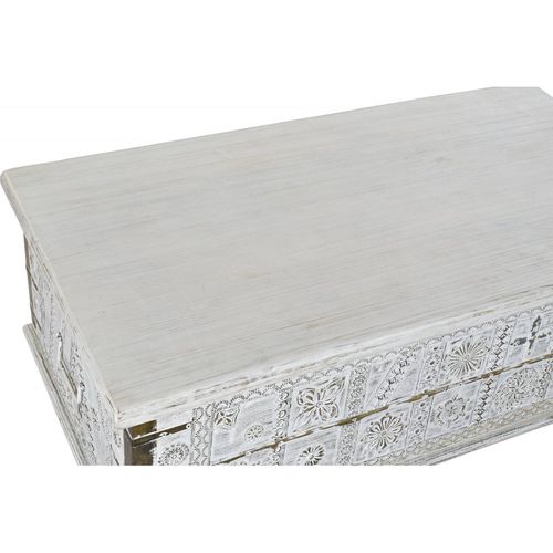 Table Basse Élégance Blanc Doré Pour Salon Chic