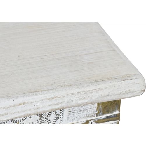 Table Basse Élégance Blanc Doré Pour Salon Chic