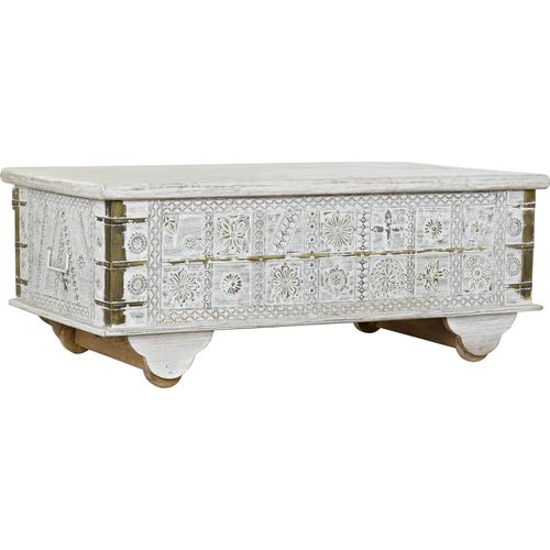 Table Basse Élégance Blanc Doré Pour Salon Chic