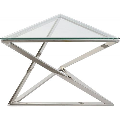 Table Basse Design En Verre Et Acier Élégant