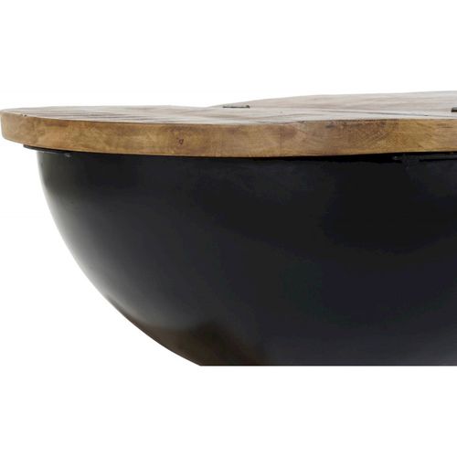 Table Basse Élégance Bois Et Métal Pour Salon Moderne