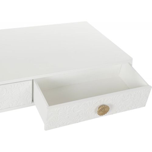 Table Basse Design Mandala En Blanc Et Doré Élégante