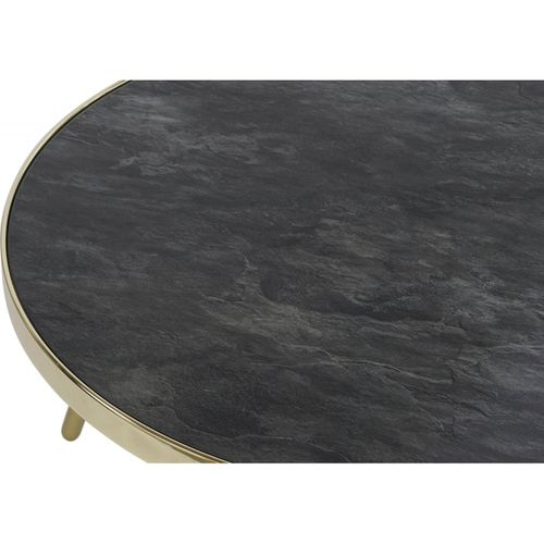 Table Basse Chic En Verre Et Acier Effet Marbre