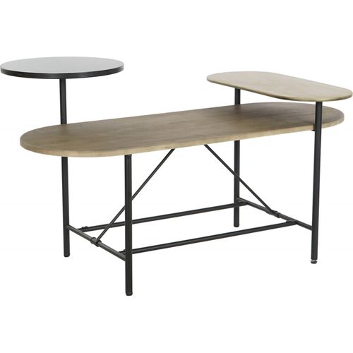 Table Basse Élégance Bois Et Métal Pour Salon Moderne