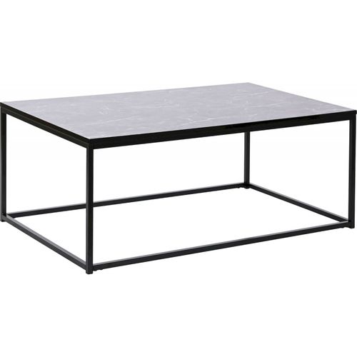 Table Basse Effet Marbre Noir Pour Salon Chic