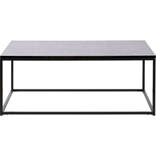 Table Basse Effet Marbre Noir Pour Salon Chic