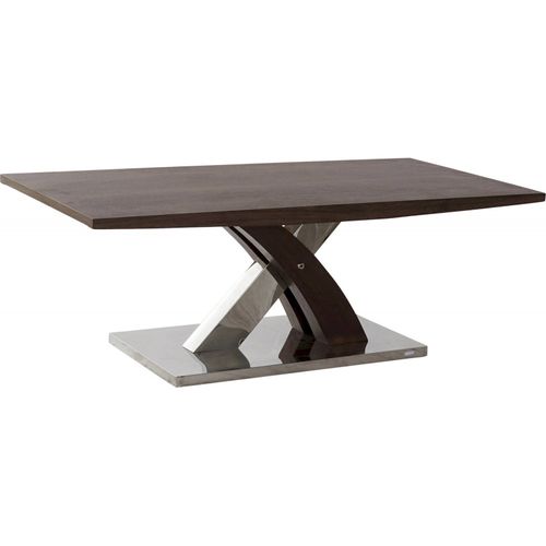 Table Basse En Bois Design Et Acier Élégant