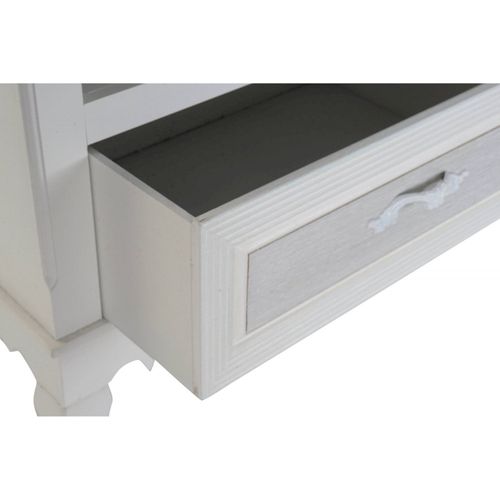 Table Basse Élégante Blanche Avec Rangement Intégré