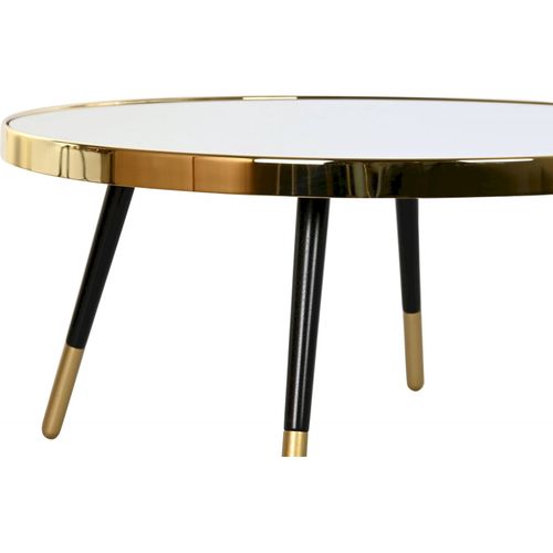 Table Basse Élégance Moderne En Acier Doré