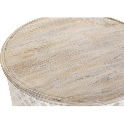 Table Basse En Bois Blanc Élégante Et Moderne