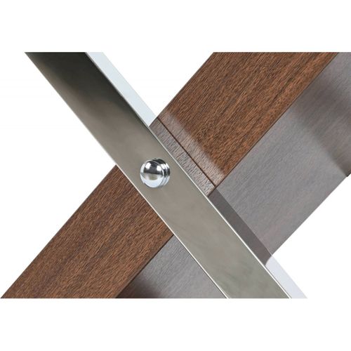 Table Basse Élégance Moderne Finition Bois Et Acier