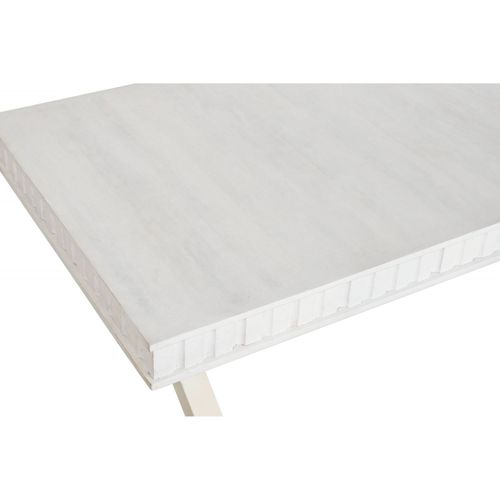 Table Basse Élégance Mango Blanc Et Métal Design