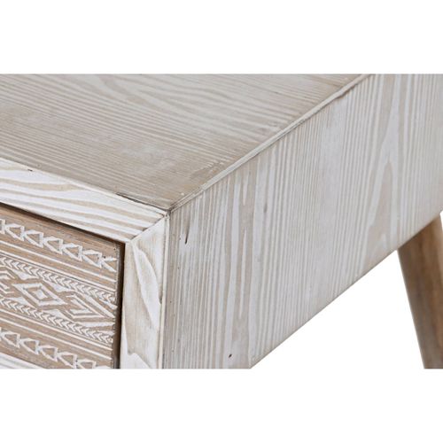 Table Basse Élégante Blanche En Coton Épicéa