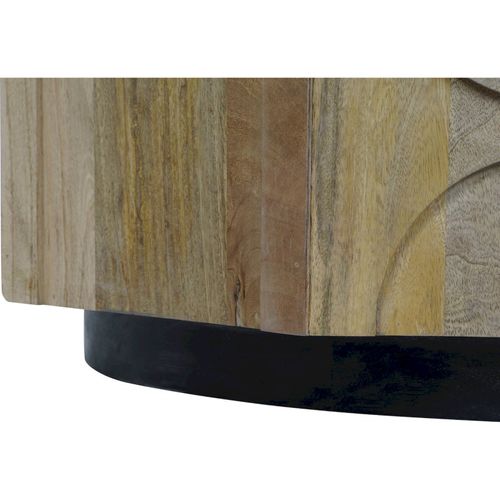 Table Basse Élégance Marbre Mango Et Bois Exotique