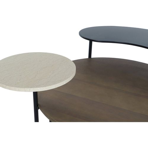 Table Basse Élégance Marbre Et Métal Pour Salon Chic