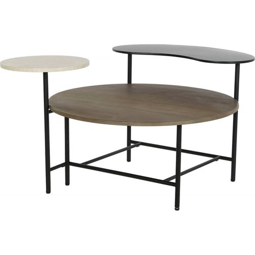 Table Basse Élégance Marbre Et Métal Pour Salon Chic