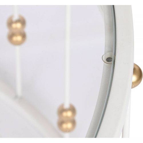 Table Basse En Verre Et Métal Blanc Doré Pour Salon Chic