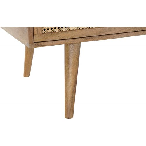 Table Basse Exotique En Rotin Avec Espace De Rangement