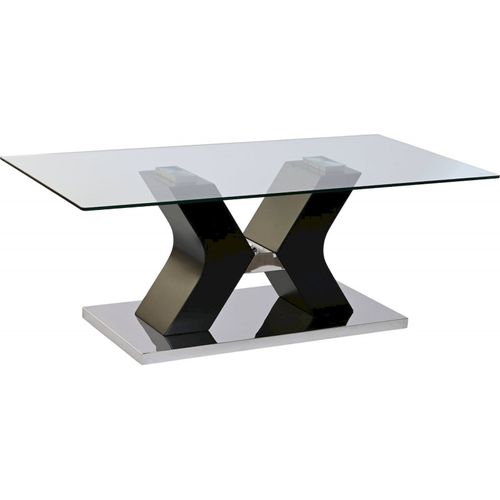 Table Basse Verre Noir Élégance Moderne