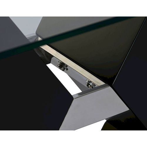 Table Basse Verre Noir Élégance Moderne