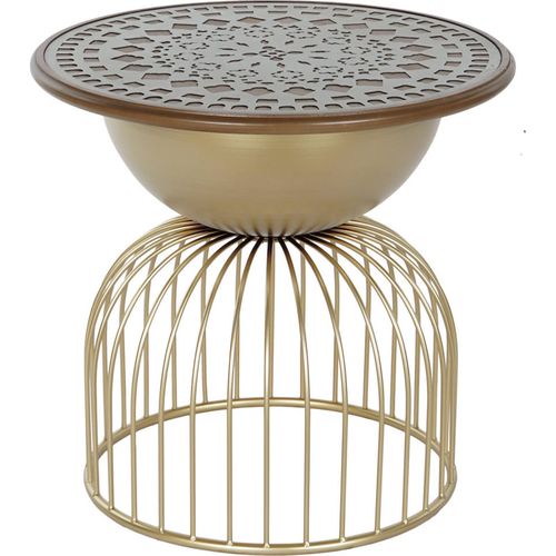 Table D'appoint Design Doré Élégance Moderne