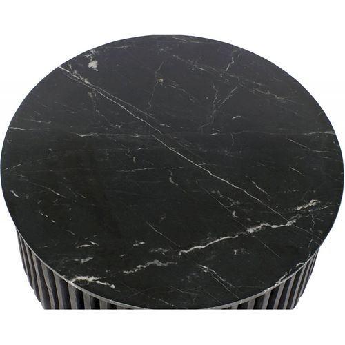 Table Basse Marbre Noir Élégance Intemporelle