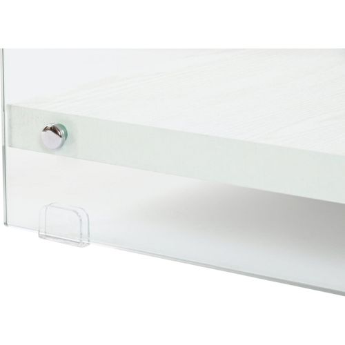 Table Basse Verre Trempé Blanc Élégance Design