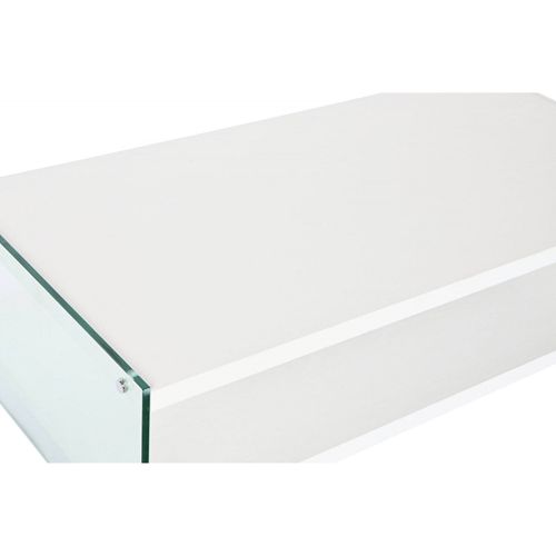 Table Basse Verre Trempé Blanc Élégance Design