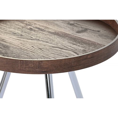 Table D'appoint En Bois Et Acier Élégante Et Pratique