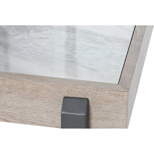 Table D'appoint Élégante En Métal Et Pierre Exclusive