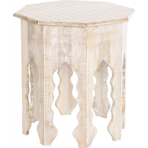 Table D'appoint Mango Élégante Effet Vieilli