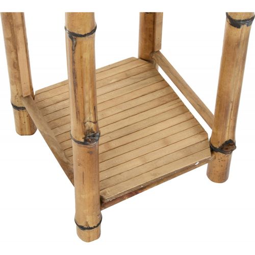 Table D'appoint Rotin Style Épuré Avec Rangement