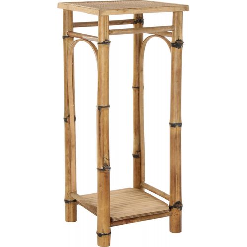 Table D'appoint Rotin Style Épuré Avec Rangement