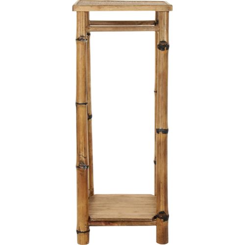 Table D'appoint Rotin Style Épuré Avec Rangement