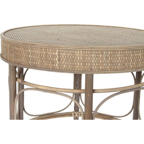 Table D'appoint Rotin Élégance Intérieure Et Naturelle