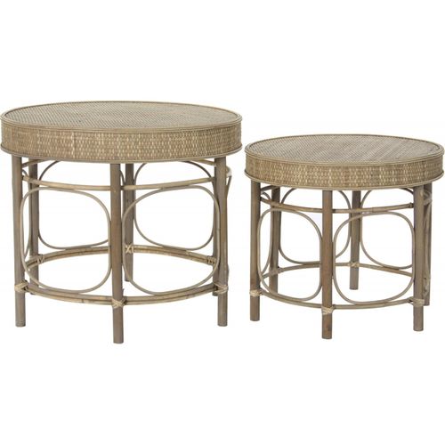 Table D'appoint Rotin Élégance Intérieure Et Naturelle