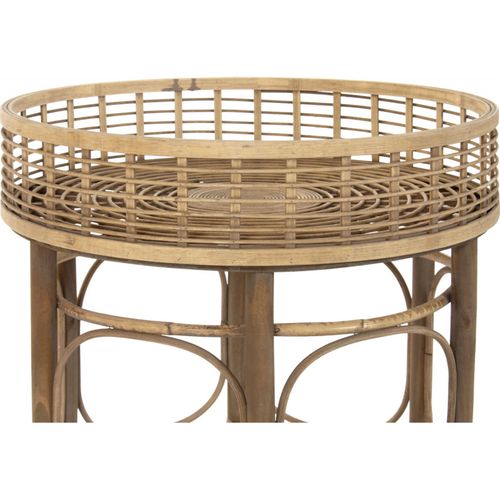 Table D'appoint En Rotin Tressé Pour Une Élégance Naturelle