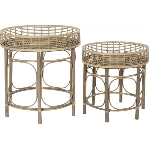 Table D'appoint En Rotin Tressé Pour Une Élégance Naturelle