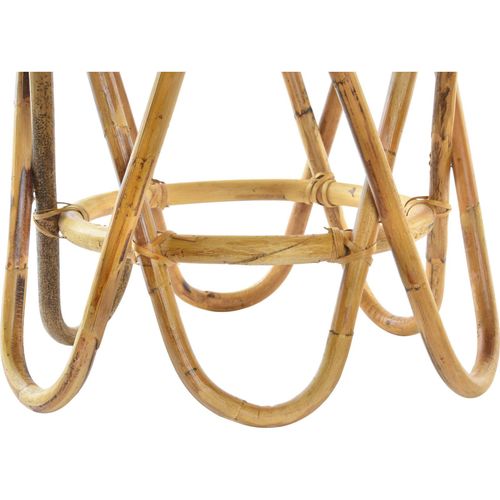 Table D'appoint Rotin Élégant Finition Naturelle