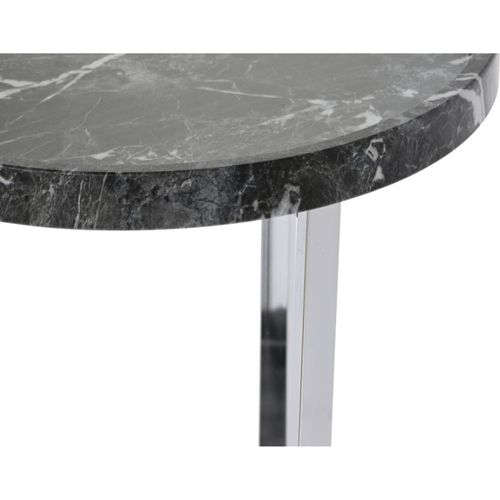 Table D'appoint En Marbre Noir Élégance Intérieure
