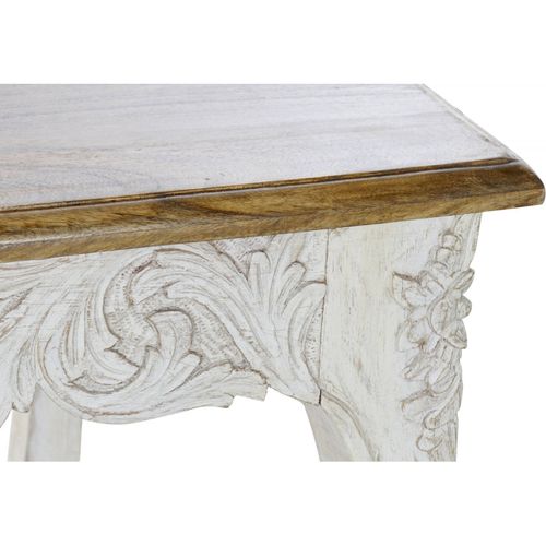 Table De Salon Bois Blanc Vieilli Élégance Naturelle