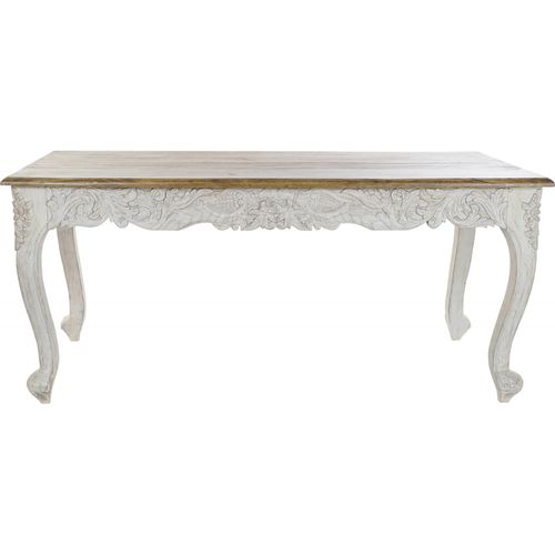 Table De Salon Bois Blanc Vieilli Élégance Naturelle