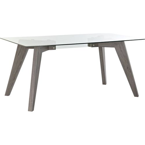 Table De Salon Design En Verre Gris Élégant